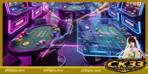 Modern live casino tables with digital interface and immersive gameplay powered by Evolution Live Casino