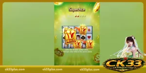 Super ACE slot game interface showing card symbols and multiple wild icons during gameplay
