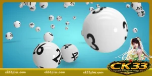 White numbered spheres floating in a blue space representing a random selection process